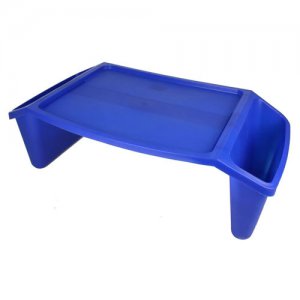 Bed Tray w/Side Pockets  Blue