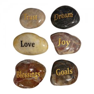 Inspirational Zen Stones Countertop Display  Pk/36