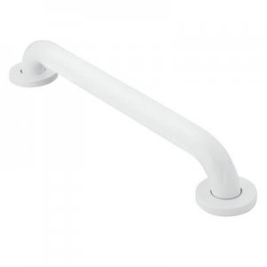 Moen Grab Bar  18  SecureMount White  Concealed Screws