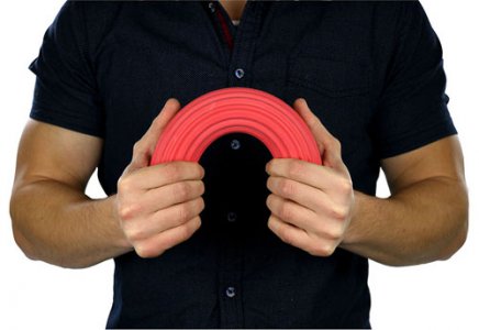 CanDo Twist-n-Bend Hand/Wrist Exerciser  Red