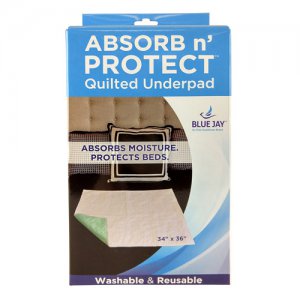 Reusable Absorbent Underpad 34  x 36  by Blue Jay