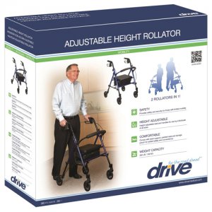 Rollator Aluminum w/Adj. Seat Height  Blue