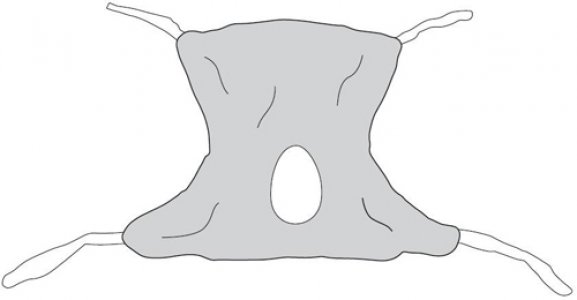 Patient Sling  Full Body Solid  Large 58  x 45