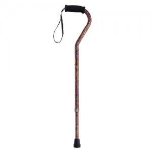Offset Handle Aluminum Cane Color Paisley         (Each)