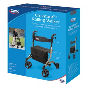 Crosstour Rolling Walker Rollator by Carex