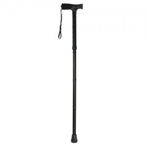 Cane  Folding Blue Jay Black  Pistol Grip  33  - 37
