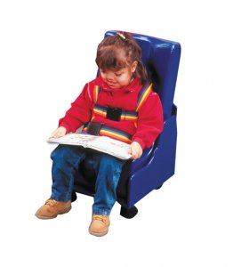 Skillbuilders 2-piece Mobile Floor Seat  Large w/Wood Base