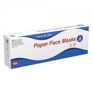 Paper Face Masks Bx/100