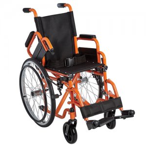 Ziggo Wheelchair Lightweight Folding  12   Orange