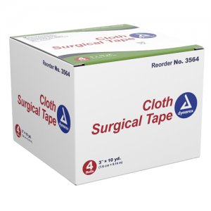 Surgical Tape  Silk  Cloth 3  x 10 Yds.  Bx/4