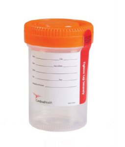 Specimen Container 48 mm Opening 90 mL (3 oz.) Screw Cap Patient Information Sterile