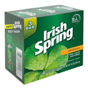Soap Irish Spring   Bar 3.75 oz. Individually Wrapped Original Scent