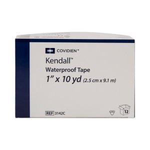 Medical Tape Kendall    Waterproof Cloth 1 Inch X 10 Yard White NonSterile