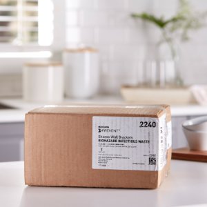 McKesson Prevent   Sharps Collector Bracket Locking Wall Cabinet Plastic