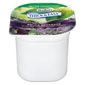 Thickened Beverage Thick & Easy   4 oz. Portion Cup Prune Flavor Ready to Use Nectar Consistency