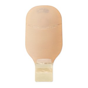 Ostomy Pouch Premier    One-Piece System 12 Inch Length Drainable Flat, Pre-Cut