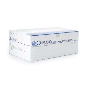 Rapid Test Kit Sure Check   HIV 1/2 Infectious Disease Immunoassay HIV Detection Whole Blood / Serum / Plasma Sample 25 Tests CLIA Waived for Whole Blood / CLIA Moderate Complexity for Serum, Plasma