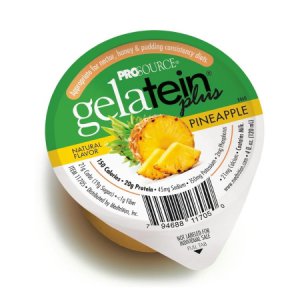 Oral Supplement Gelatein   Plus Pineapple Flavor Ready to Use 4 oz. Cup