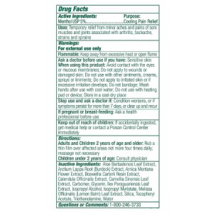 Topical Pain Relief Biofreeze   Professional 5% Strength Menthol Topical Gel 4 oz.