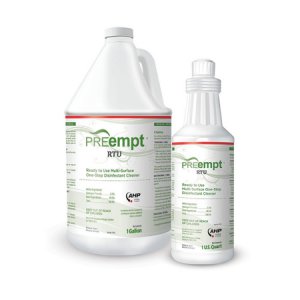 PREempt   RTU Surface Disinfectant Cleaner Peroxide Based Manual Pour Liquid 32 oz. Bottle Scented NonSterile