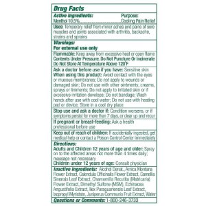 Topical Pain Relief Biofreeze   Professional 360   10.5% Strength Menthol Spray 4 oz.