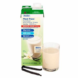 Oral Supplement Med Pass   Reduced Sugar Vanilla Flavor Ready to Use 32 oz. Carton