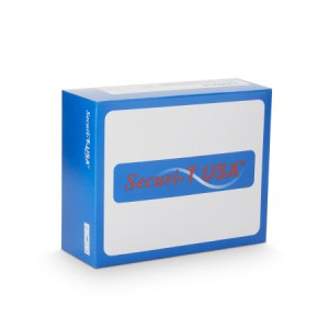 Ostomy Barrier Securi-T   Trim to Fit, Standard Wear Flexible Tape 57 mm Flange Red Code System Up to 1-3/4 Inch Opening 5 X 5 Inch