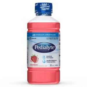 Oral Electrolyte Solution Pedialyte   Strawberry Flavor 33.8 oz.