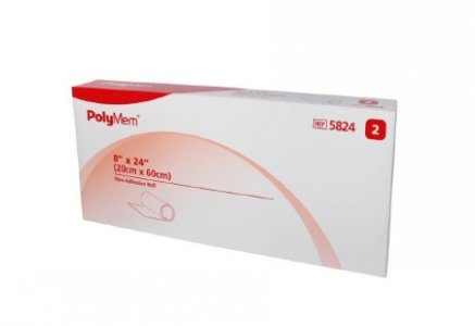 Foam Dressing PolyMem   8 X 24 Inch Rectangle Non-adhesive without Border NonSterile