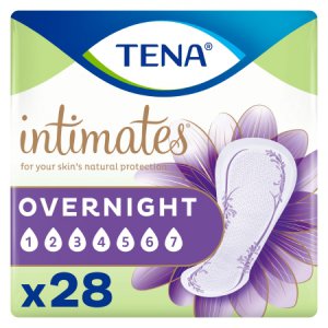 Bladder Control Pad TENA   Intimates    Overnight 16 Inch Length Heavy Absorbency Dry-Fast Core    One Size Fits Most