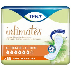 Bladder Control Pad TENA   Intimates    Ultimate 16 Inch Length Heavy Absorbency Dry-Fast Core    One Size Fits Most