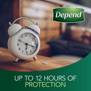 Female Adult Absorbent Underwear Depend   Night Defense   Pull On with Tear Away Seams X-Large Disposable Heavy Absorbency