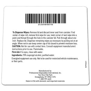 Easy Screen   Surface Cleaner Premoistened Alcohol Based Manual Pull Wipe 70 Count Canister Alcohol Scent NonSterile