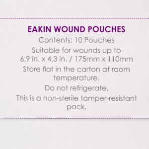 Fistula and Wound Drainage Pouch Eakin   4-3/10 X 6-9/10 Inch NonSterile Skin Barrier