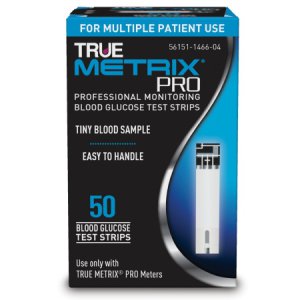 Blood Glucose Test Strips Truemetrix   Pro 50 Strips per Box For Truemetrix   Blood Glucose Meter