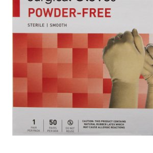 Surgical Glove McKesson Perry   Performance Plus Size 8 Sterile Latex Standard Cuff Length Smooth Cream Not Chemo Approved