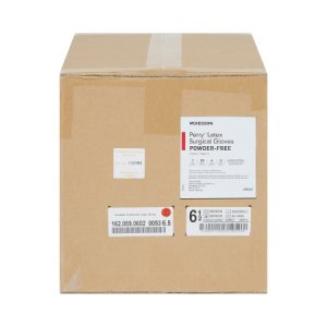 Surgical Glove McKesson Perry   Performance Plus Size 6.5 Sterile Latex Standard Cuff Length Smooth Cream Not Chemo Approved