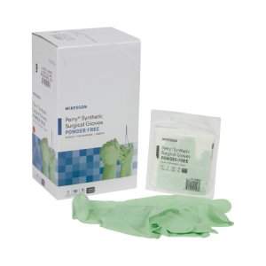 Surgical Glove McKesson Perry   Performance Plus Size 9 Sterile Polyisoprene Standard Cuff Length Smooth Green Chemo Tested