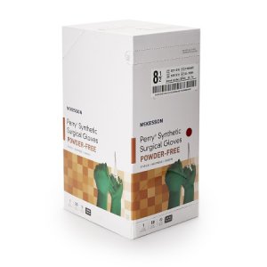 Surgical Glove McKesson Perry   Performance Plus Size 8.5 Sterile Polychloroprene Standard Cuff Length Smooth Dark Green Chemo Tested