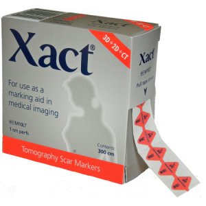 Mammography Tomosynthesis Scar Marker Xact   Plastic with 1 cm Perforations