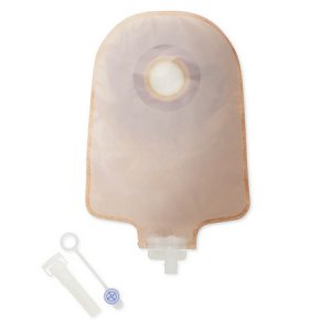 Urostomy Pouch Premier    One-Piece System 9 Inch Length Drainable Flat, Trim to Fit