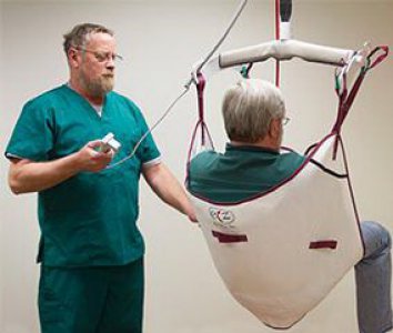 Disposable Sling With Head Support Large 190 to 320 lbs. Weight Capacity