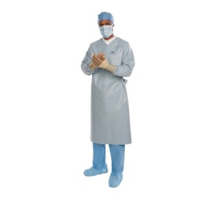 Surgical Gown with Towel Aero Chrome X-Large / X-Long Silver Sterile AAMI Level 4 Disposable