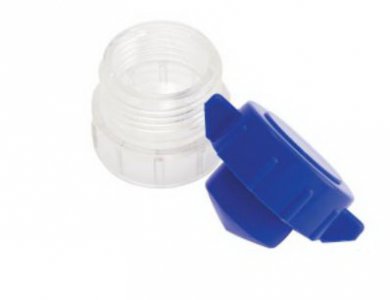 Pill Crusher Apex   Pill Pulverizer Hand Operated Blue / Clear