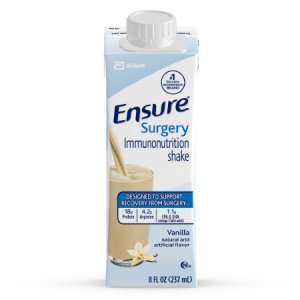 Oral Supplement Ensure   Surgery Immunonutrition Shake Vanilla Flavor Ready to Use 8 oz. Carton