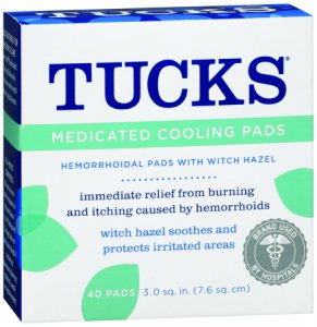 Hemorrhoid Relief Tucks   Pad 40 per Box