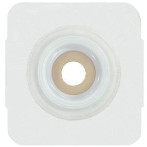 Ostomy Barrier Securi-T   Precut, Extended Wear Adhesive Tape Collar 1-3/8 Inch Flange 2-1/4 Inch Opening 5 X 5 Inch