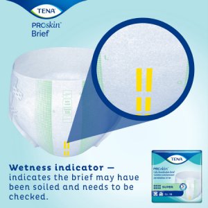 Unisex Adult Incontinence Brief TENA ProSkin    Super Regular Disposable Heavy Absorbency