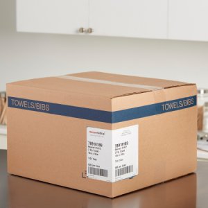 Procedure Towel McKesson 13 W X 18 L Inch White / Blue Cartoon Toes NonSterile