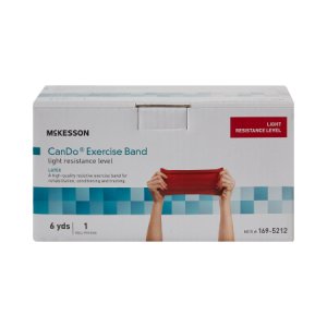 Exercise Resistance Band McKesson CanDo   Red 5 Inch X 6 Yard Light Resistance